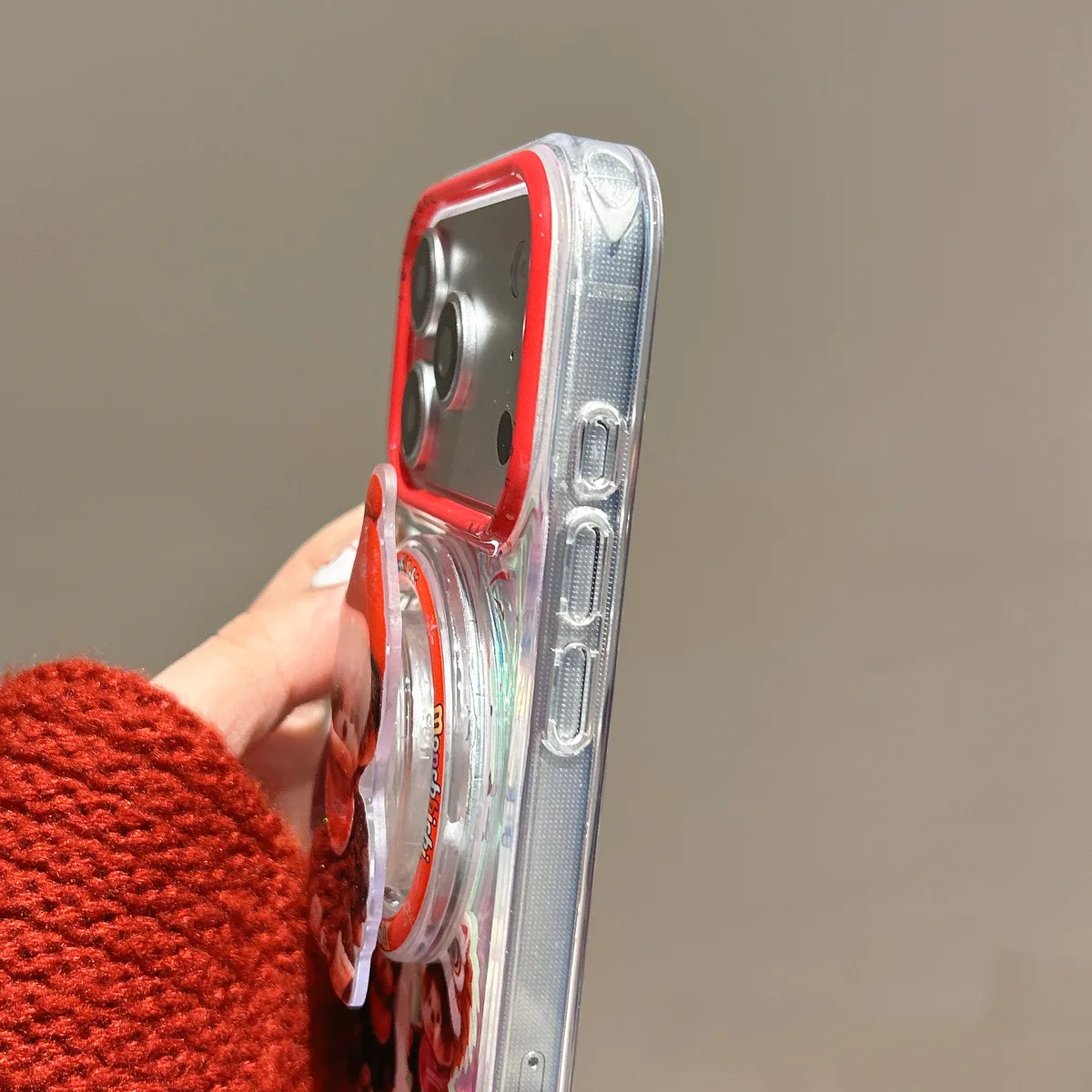 Monchhichi Lucky Day Clear Phone Case for iPhone 17 16 15 14 13 Pro Max — MagSafe